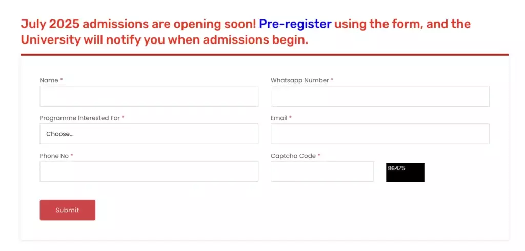 KKHSOU Pre-Registration