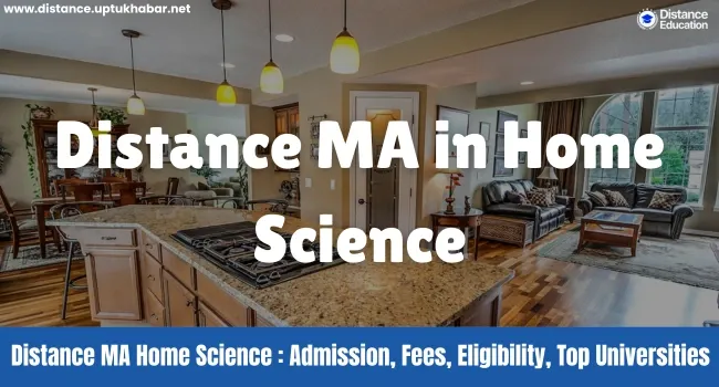 MA Home Science Distance Education
